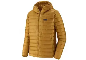 Yellow-down-jacket-with-white-background