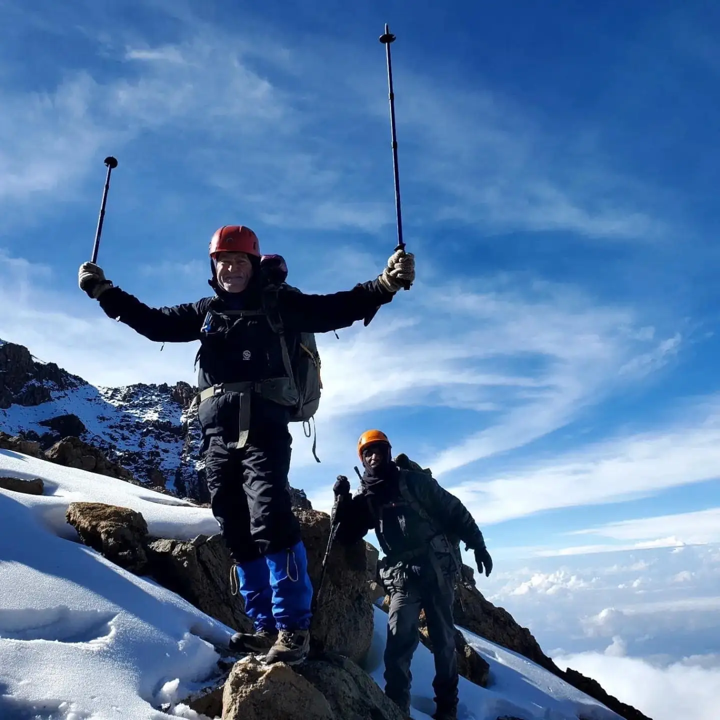 snow moutain climbing