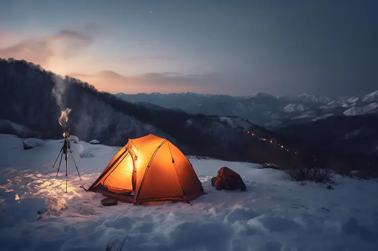 tent-snow-with-view-mountains-background_889227-10178