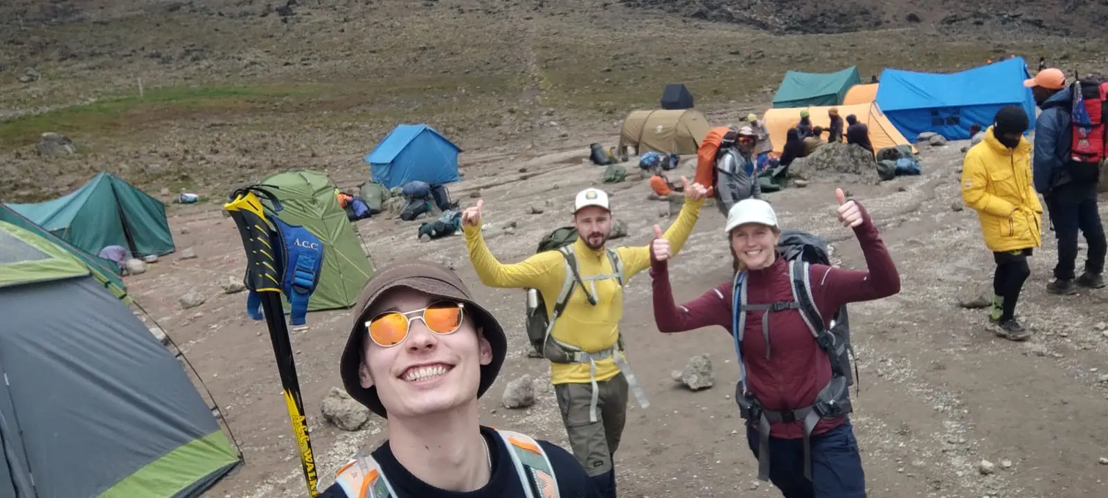 tourist at mountain